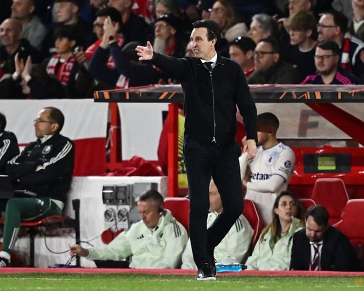 Villa coach Emery hits out at VAR after Europa League loss to Forest