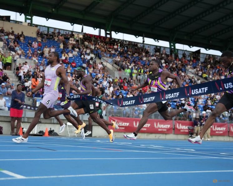 Lyles eyes American records as he plots path to Los Angeles Olympics