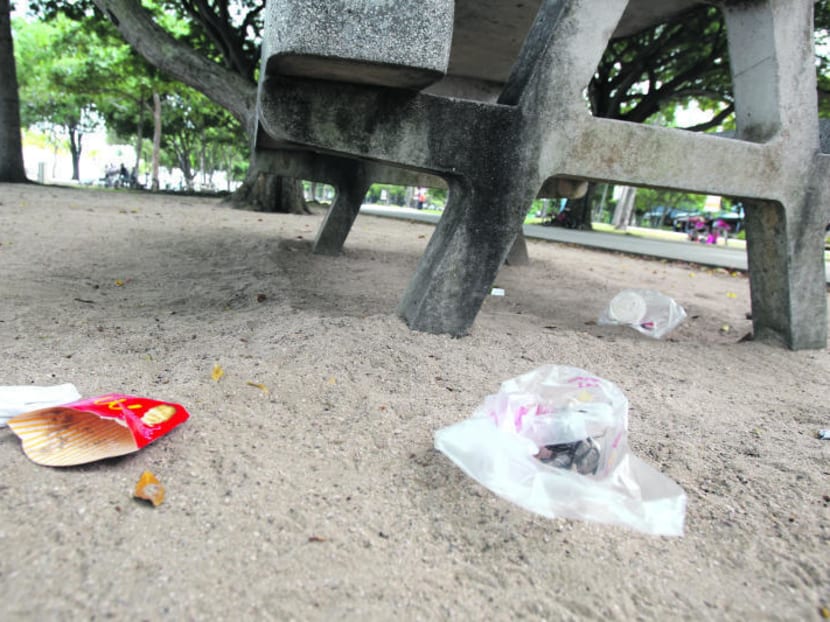 Litter at East Coast Park. TODAY file photo