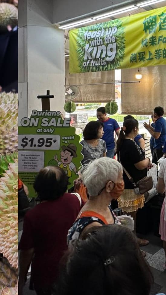 #sgdeals FairPrice年度榴梿促销回归，甘榜榴梿每个只要$1.95！