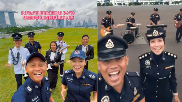 新马警方联手开唱 送开斋节祝福引网赞