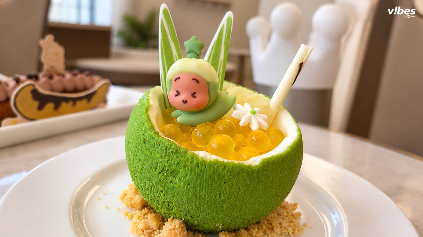 星星人 酸酸青椰慕斯为新加坡限定。（摄影：陈祎婷）
