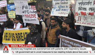 Protesters in New Delhi demand for right to breathe as air quality plunges to 'severe' levels