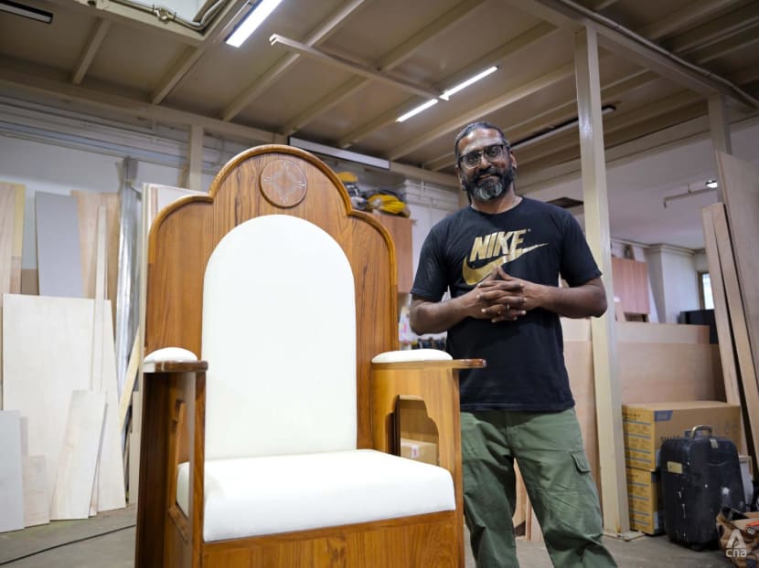 The Singaporean carpenter who built two chairs specially for Pope Francis: '100% handmade'
