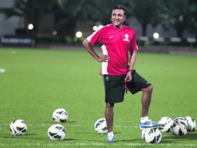 V Sundramoorthy says it has always been his dream to coach the Singapore national football team. TODAY file photo