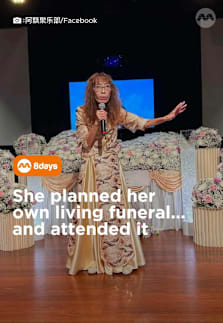 Too pantang? Would you throw yourself a farewell ceremony? #8dayssgLocalEnt  #8dayssg #farewell #lifeanddeath #livingfuneral 