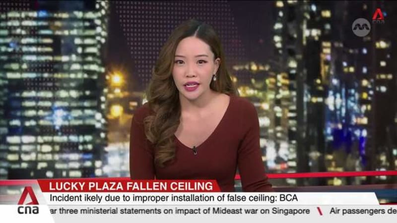 Lucky Plaza Fallen Ceiling: BCA says incident likely due to improper installation of false ceiling
