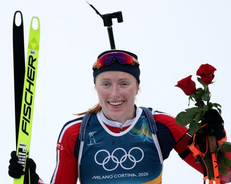 Biathlon-Norway's Kirkeeide earns redemption as superb final lap seals sprint gold