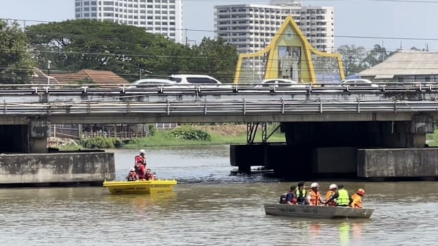 外籍男偷警用摩托逃逸 弃车跳河下落不明