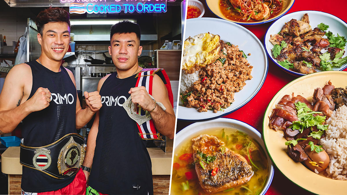 Pro Muay Thai Fighters Sell Delish Thai Braised Pork Leg At CBD Hawker Stall