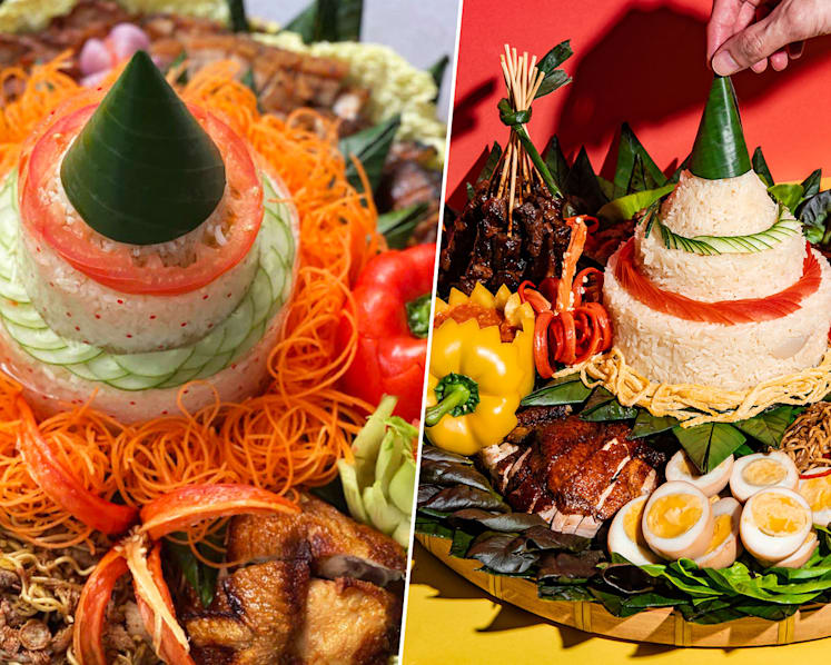 Indonesian Eatery Kota88 Sells Nasi Tumpeng With Hainanese Chicken Rice & Roast Meat