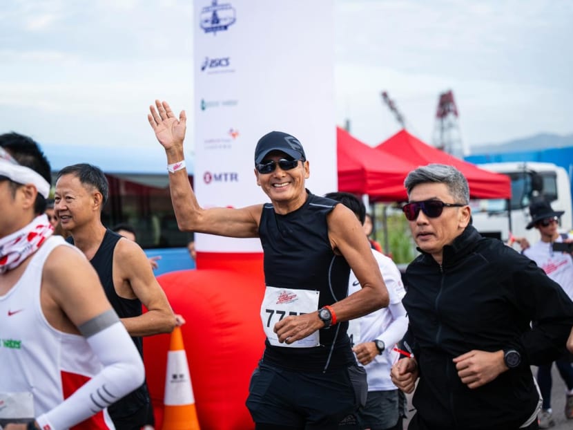 Chow Yun Fat, 68, completes his first 21km half marathon in a little over 2 hours