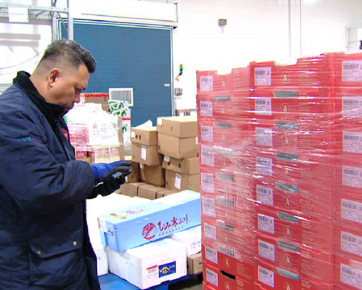 How one cold chain facility is dealing with a jump in fruit and fish imports ahead of Chinese New Year