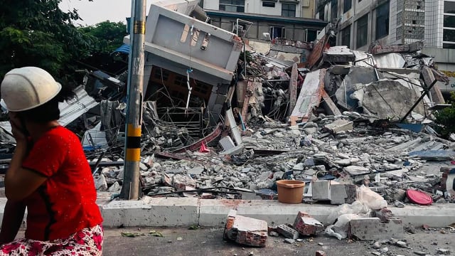 美国地质调查局预测 缅甸强震死亡人数或超1万人