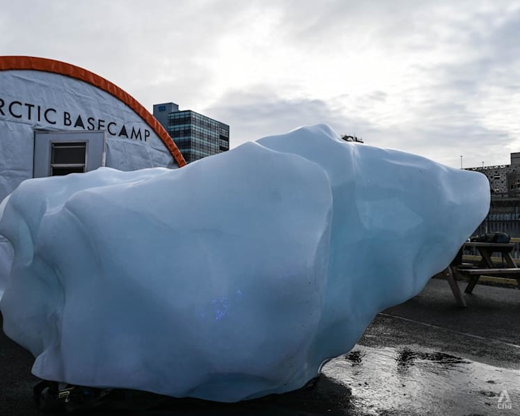 COP26: Melting iceberg brought to Glasgow to highlight perils of climate change to Arctic