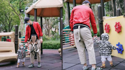Kevin Cheng And His 13-Month-Old Son Mask Up As They Go To The Playground
