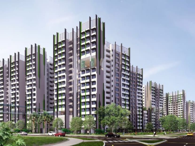 Artist's impression of Alkaff Oasis, a housing development with 1,580 units, in Bidadari estate. Image: HDB Artist's impression of Alkaff Oasis, a housing development with 1,580 units, in Bidadari estate. Image: HDB