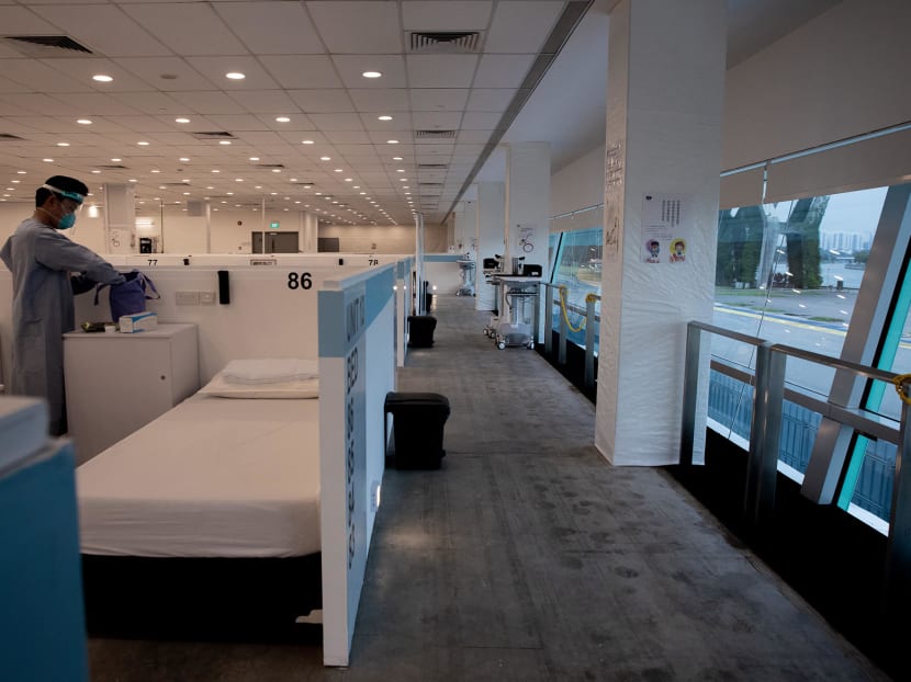 The 721-bed facility will only take in elderly Covid-19 patients — those who are unvaccinated and above 70 years old, or vaccinated and above 80 years old. The 721-bed facility will only take in elderly Covid-19 patients — those who are unvaccinated and above 70 years old, or vaccinated and above 80 years old.