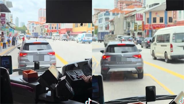 轿车行驶缓慢还在巴士前不停刹车 新捷运报警处理