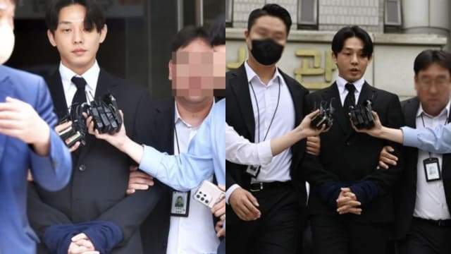 涉嫌吸食5种毒品　刘亚仁被上铐移送至收押所