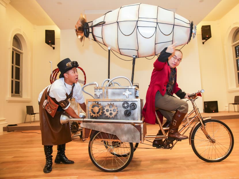Performers in a Cake Theatrical Productions show in 2016. The author suggests that the Government offer emergency relief funding for small-to-medium arts groups to ride through the Covid-19 crisis.
