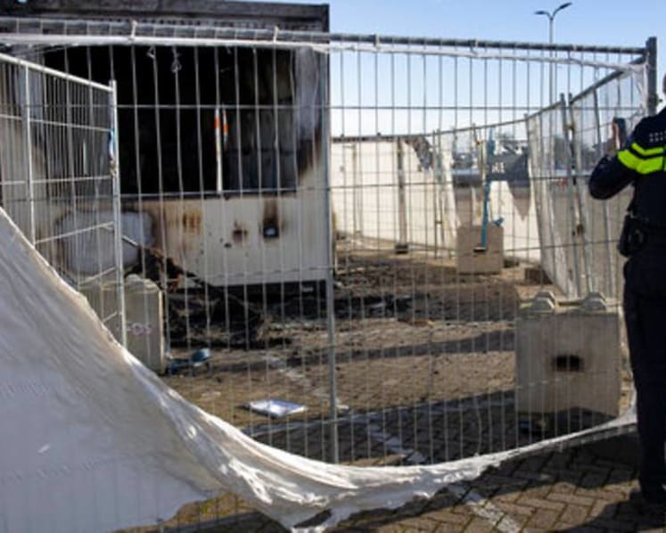 Rioting youths in Dutch village torch COVID-19 testing centre