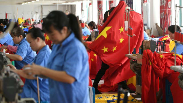 中国制造业活动连续五个月萎缩 萎缩幅度比预期小