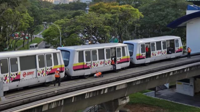 为进行抢修 武吉班让站至蔡厝港站轻轨提早结束服务  