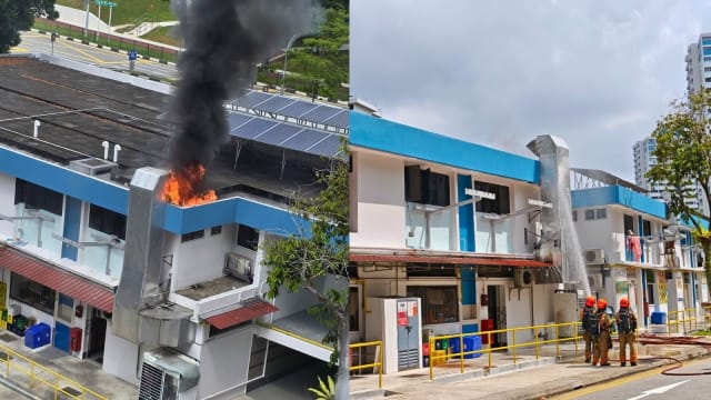 宏茂桥咖啡店炉灶起火 约30人疏散