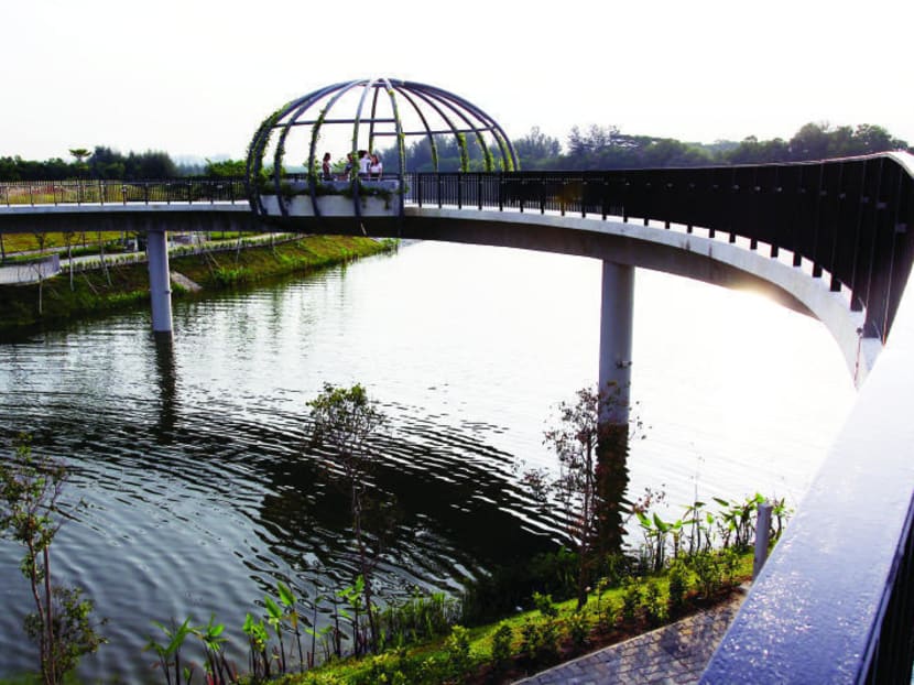 Sunset Strip at the west end of My Waterway @ Punggol, which leads to Punggol Reservoir. TODAY file photo