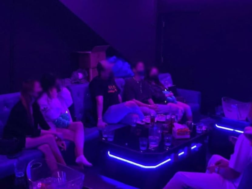 An unlicensed "KTV-concept" outlet along Bedok Road.