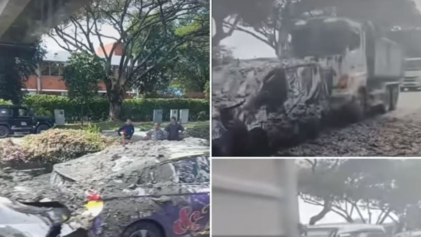 2 orang dibawa ke hospital susuli nahas berangkai 5 kenderaan di AYE
