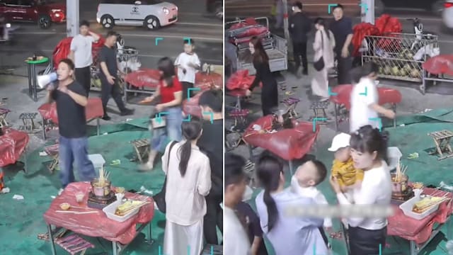 狼狈不堪！中国餐厅户外突刮强风 佛心老板免单让食客回家