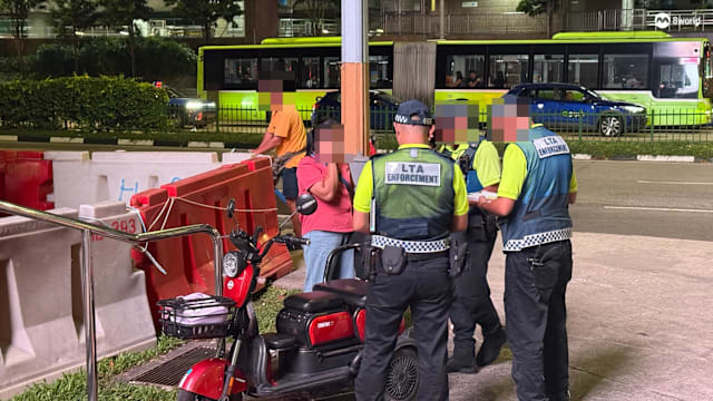 陆交局义顺纳福城执法！女佣超速骑个人行动辅助工具遭充公