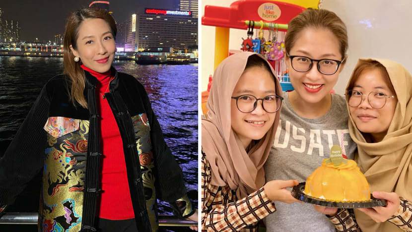Netizens Praise Sharon Chan For Treating Her Two Domestic Helpers Like Family Netizens Praise Sharon Chan For Treating Her Two Domestic Helpers Like Family