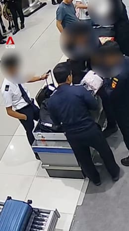 CCTV captures moment Malaysian pilot is detained in Indonesia over alleged drug smuggling 