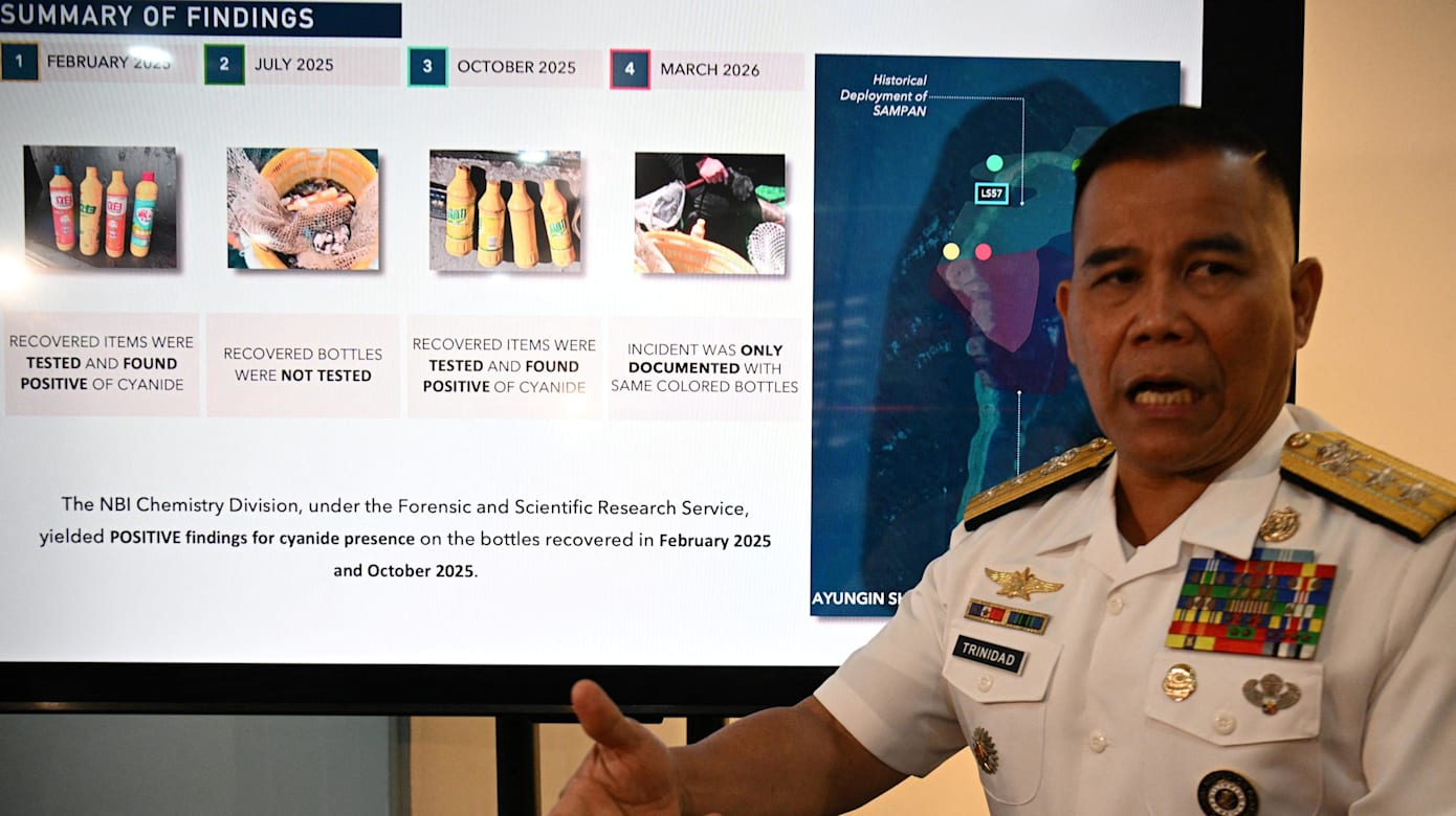 菲律宾指责中国渔民在南沙群岛海域倾倒氰化物