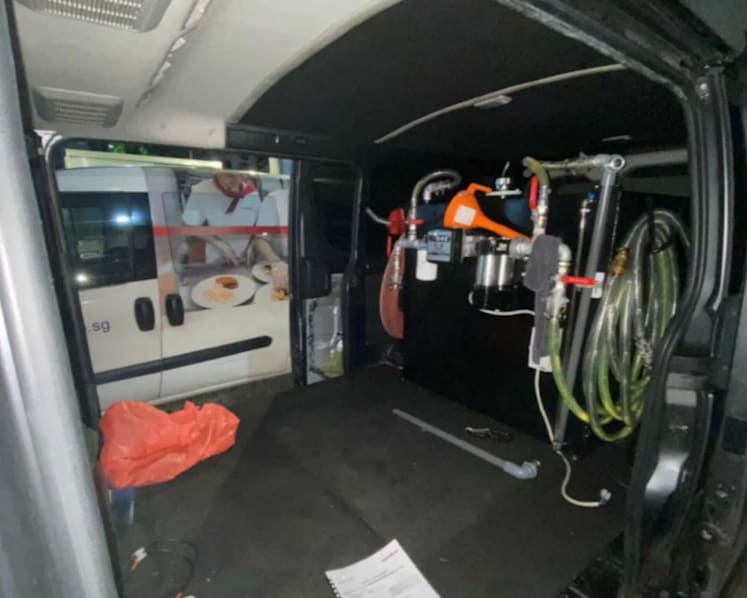 Van driver stole 350 litres of diesel fuel from 2 parked lorries in Marsiling, gets 4 weeks' jail