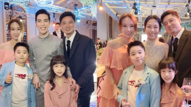 萧敬腾、Summer世纪婚礼　林湘萍一家也是座上宾