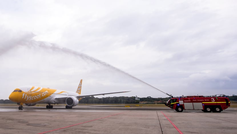 Scoot’s first Boeing 787 arrives in Singapore