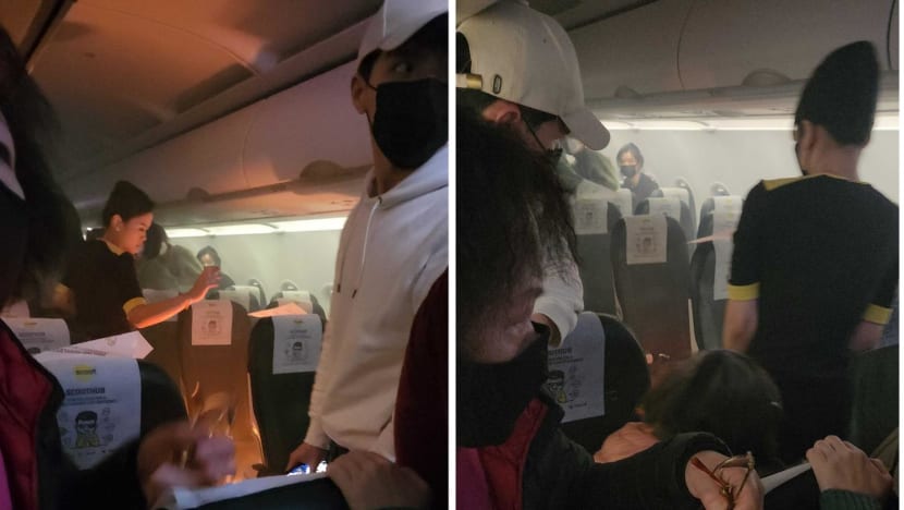 Cabin crew 'extremely professional' putting out fire from power bank on Scoot flight, says passenger Cabin crew 'extremely professional' putting out fire from power bank on Scoot flight, says passenger