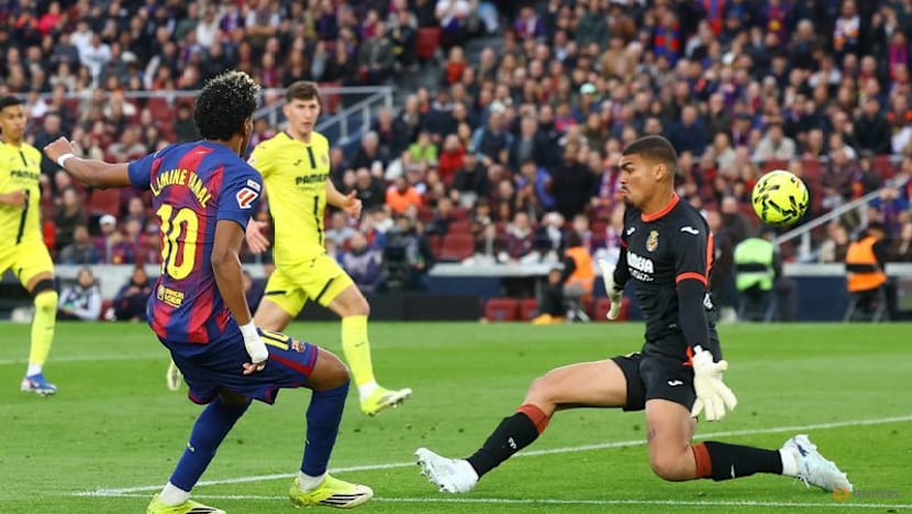 Yamal hat-trick fires Barca four points clear in LaLiga title race