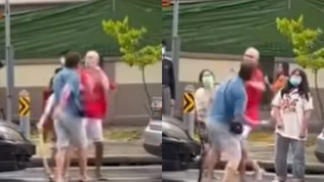马路中起纠纷冒雨扭打 三人被控 阿叔因爆粗打架判监罚款