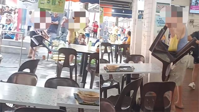 阿叔阿嫂咖啡店内持椅对峙 三人受伤拒送院