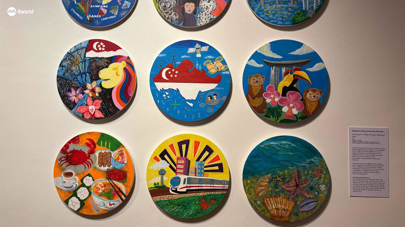 SG60关怀艺术展。（图：周海丽）