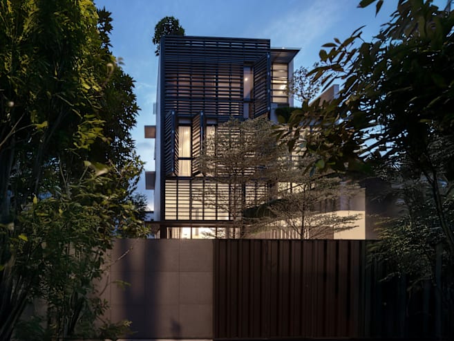 A multigenerational home in Singapore where privacy and togetherness coexist