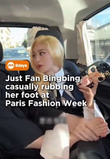 Definitely did not expect to see that 🦶🏻 #8dayssg #8dayssgasianent #feet #parisfashionweek #paris 