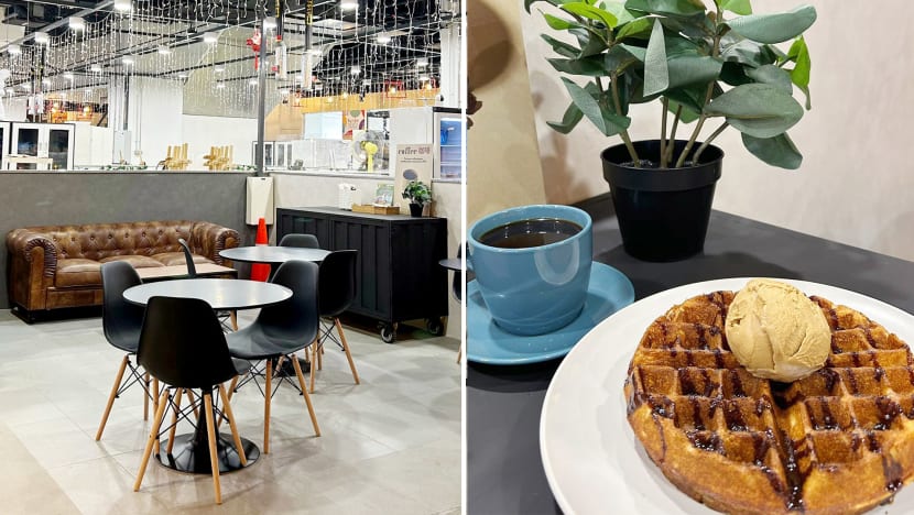 Heritage coffee roastery opens café serving 'Nanyang-style' kopi gelato & waffles