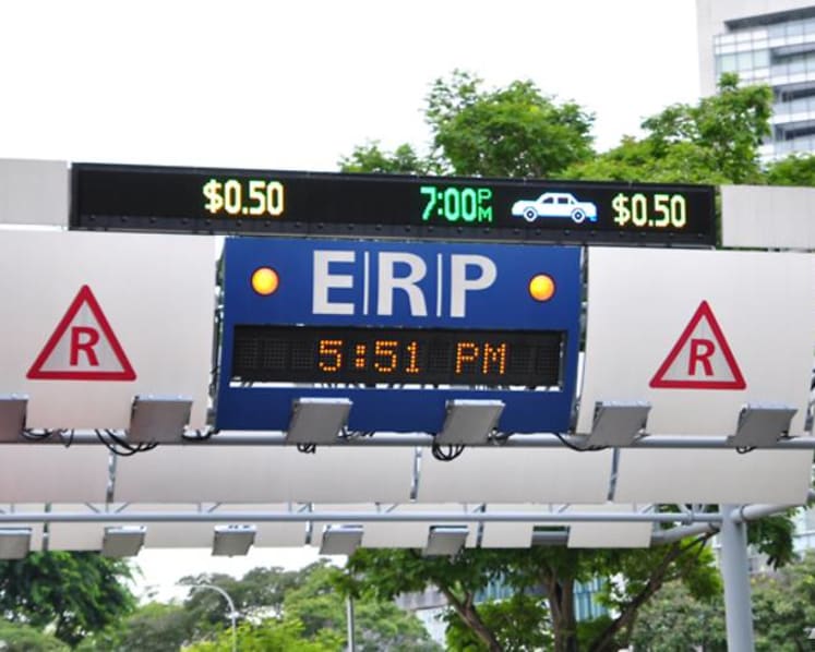 ERP rates to go up by S$1 at several expressway locations to manage peak-hour congestion