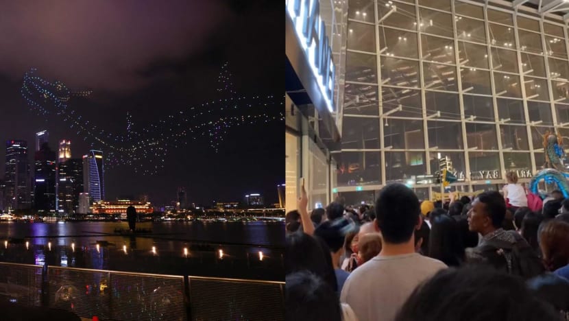 More crowd control measures at Marina Bay Sands' dragon drone shows after first performance sparks some safety concerns